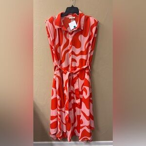 NWT Strawberry Swirl Cake Dress. Large.